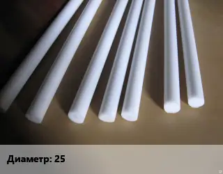 Фторопласт стержень 25 L=1000